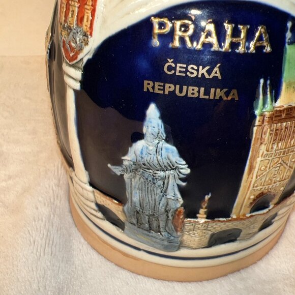 Korbel Beer Stein Mug By Risch-Lau & Gebr.Metz GmbH. Hand Made & Hand Painted - Picture 8 of 12